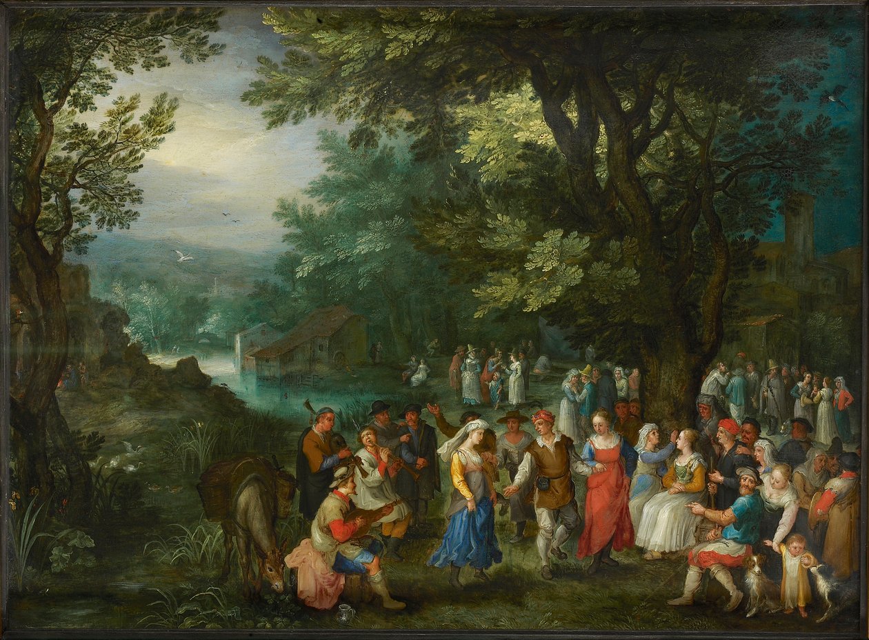 Dança de Casamento, 1596. de Jan Brueghel the Elder