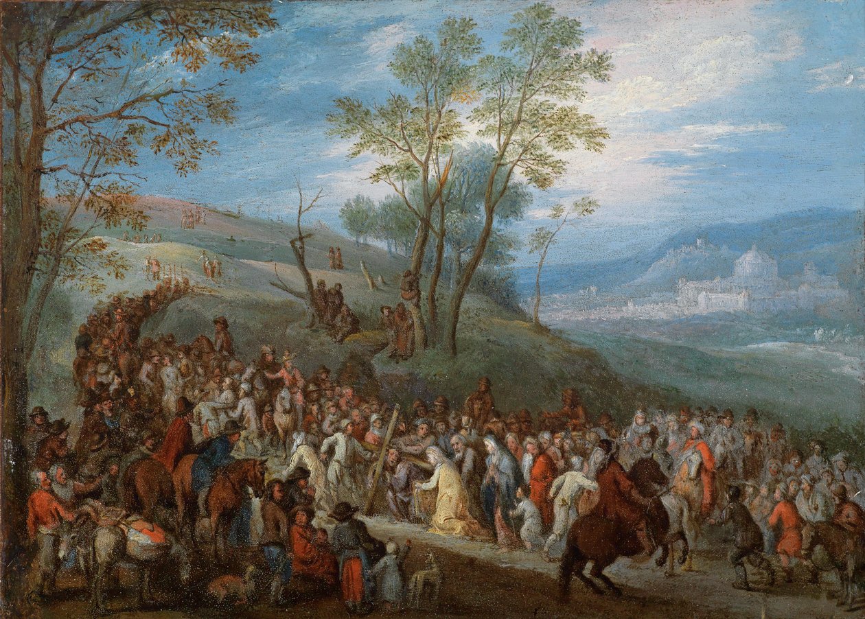 Carregando a cruz de Jan Brueghel the Younger