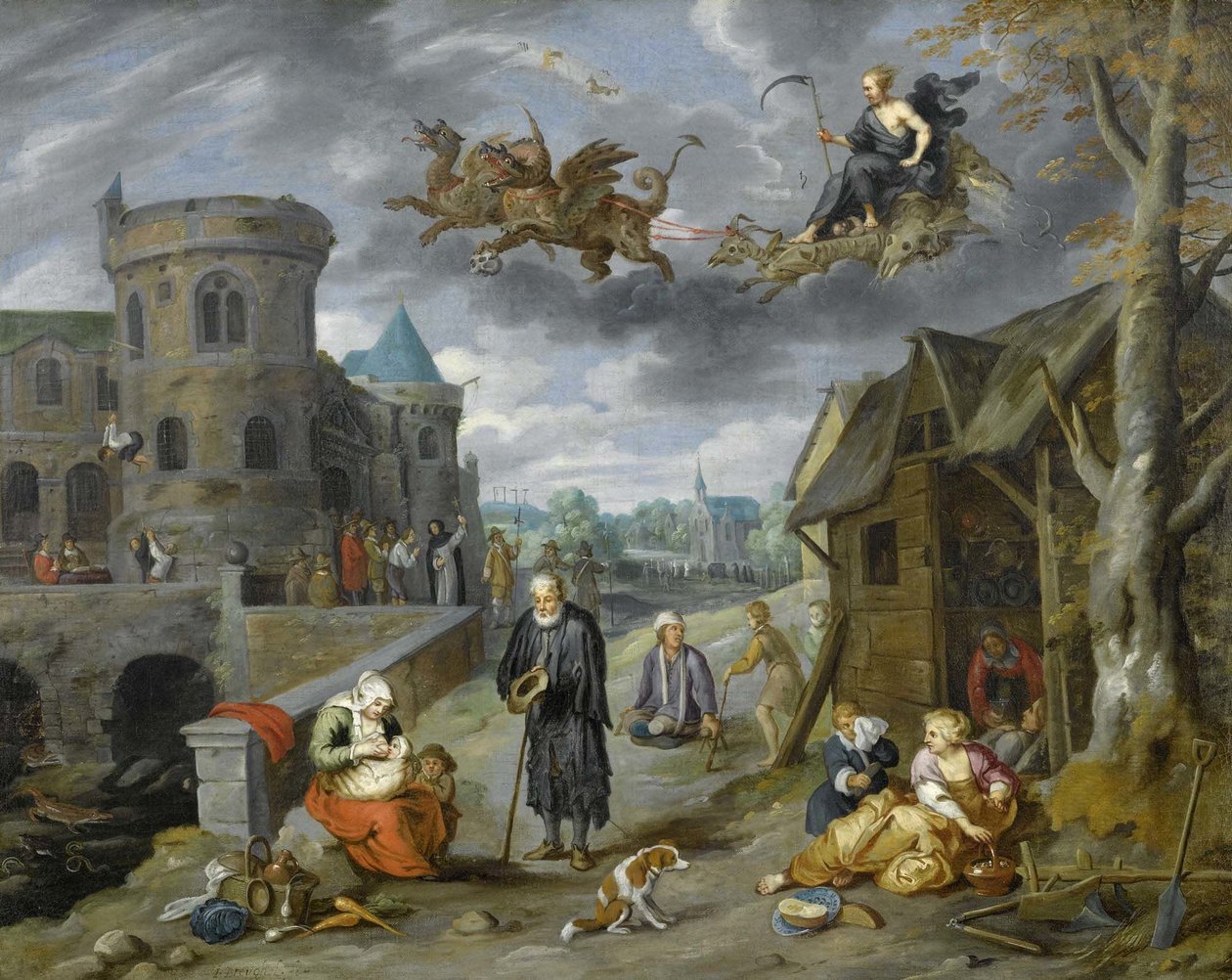 Os filhos do planeta Saturno de Jan Brueghel the Younger