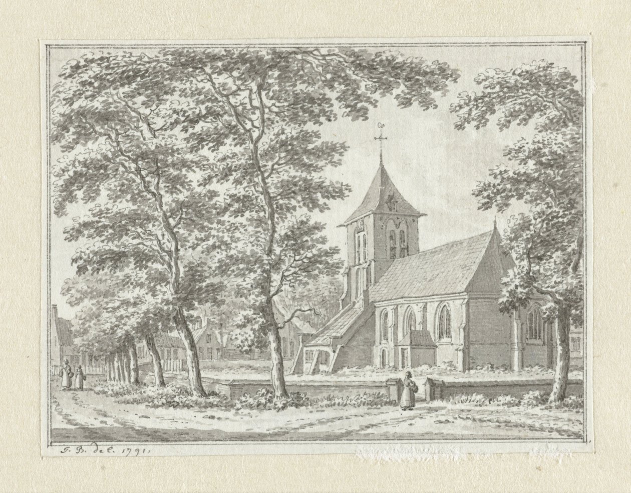 A igreja de Biggekerke de Jan Bulthuis