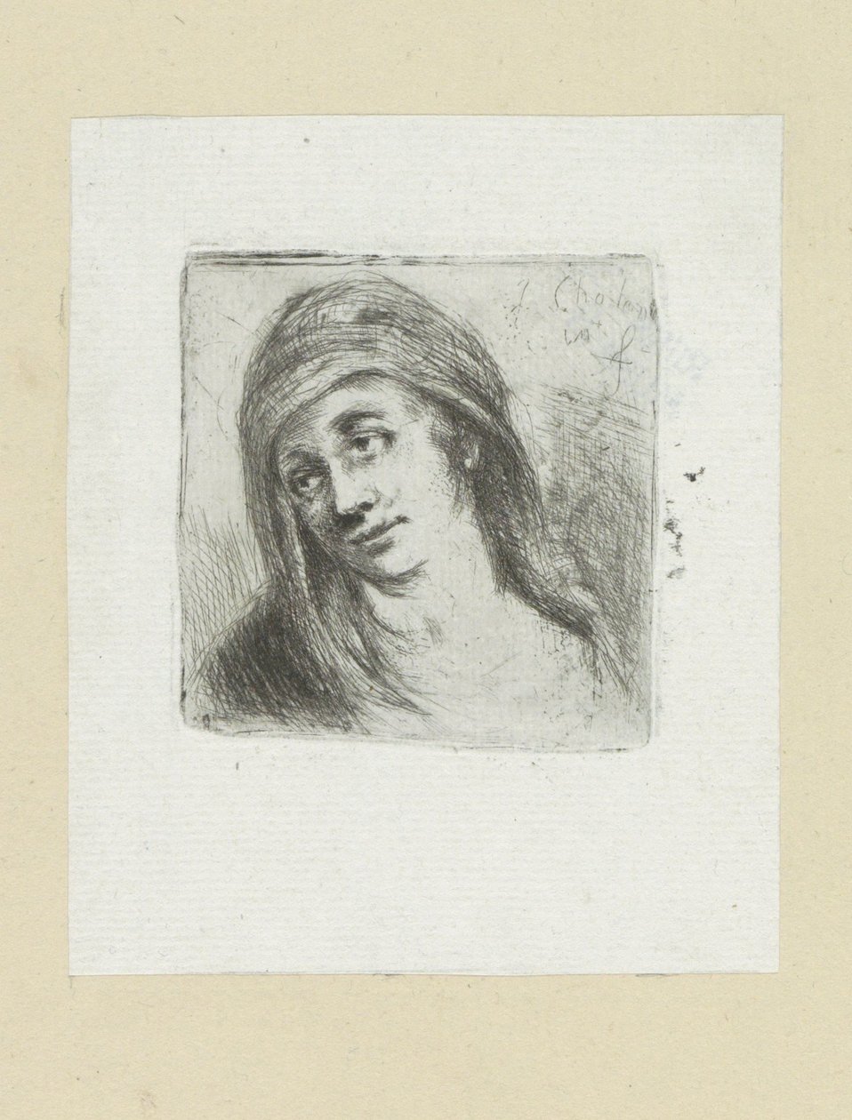 Jonge vrouw conheceu hoofddoek
A Obra Completa de Etchings de John Chalon / Oeuvre Complette des Eaux Fortes par Jean Chalon (título da série) de Jan Chalon