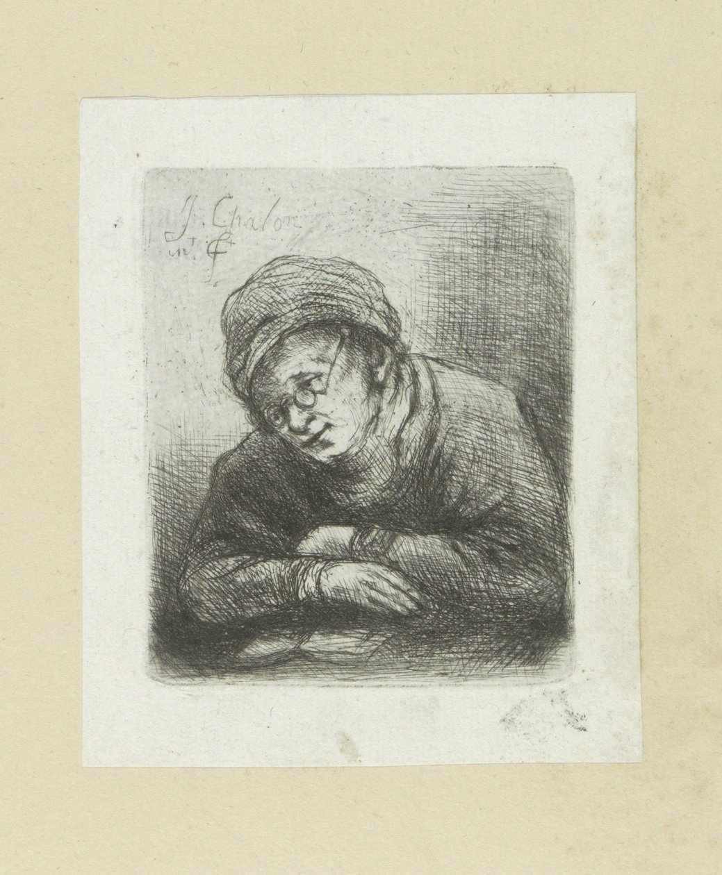 Lezende man met bril
A Obra Completa de Etchings de John Chalon / Oeuvre Complette des Eaux Fortes par Jean Chalon (título da série) de Jan Chalon