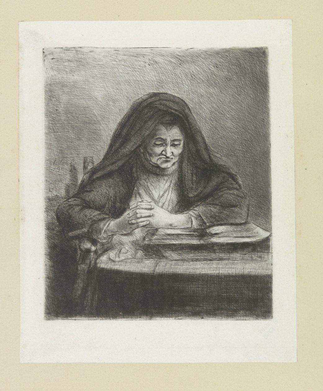 Lezende vrouw The Compleat Work of Etchings por John Chalon / Oeuvre Complette des Eaux Fortes par Jean Chalon (título da série) de Jan Chalon