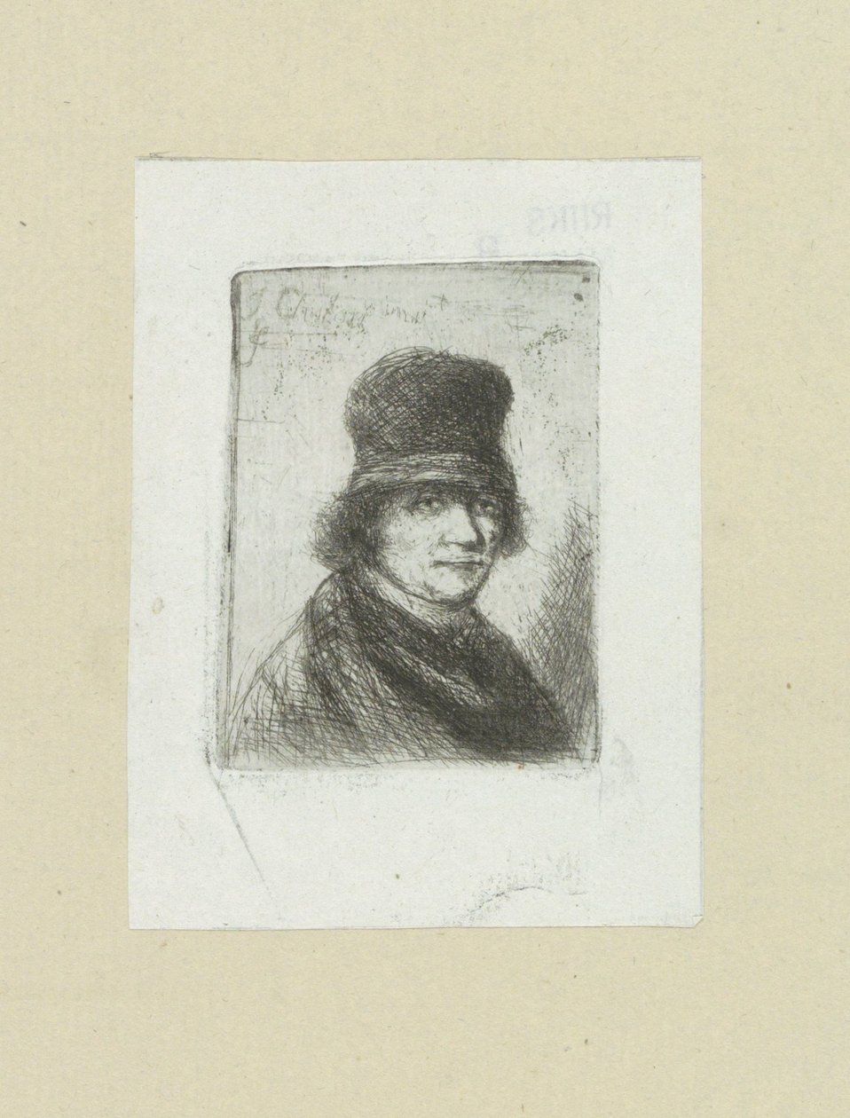 Homem coloca hoge enxada The Compleat Work of Etchings por John Chalon / Oeuvre Complette des Eaux Fortes par Jean Chalon (título da série) de Jan Chalon