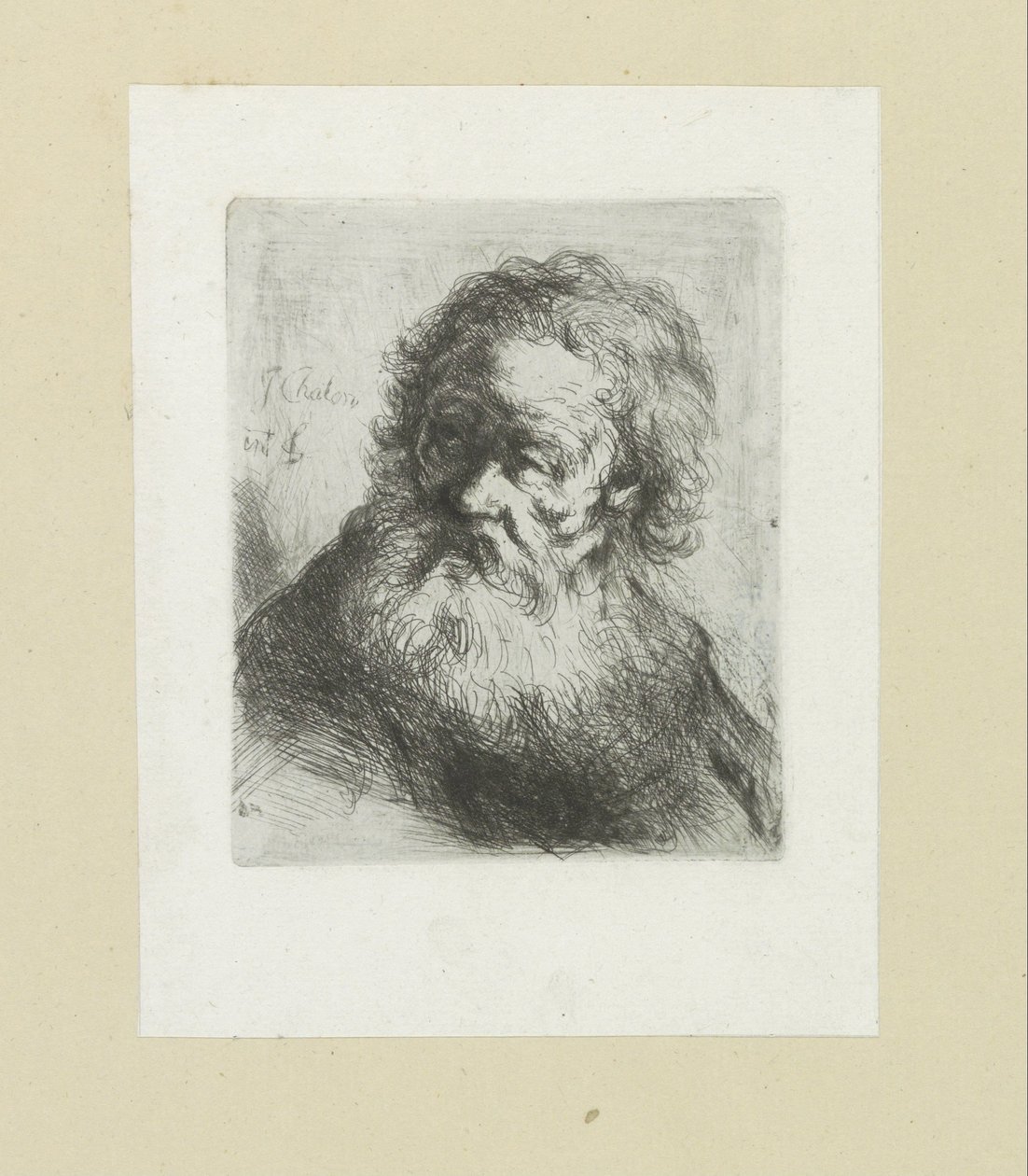 O homem nu conheceu o baard
A Obra Completa de Etchings de John Chalon / Oeuvre Complette des Eaux Fortes par Jean Chalon (título da série) de Jan Chalon