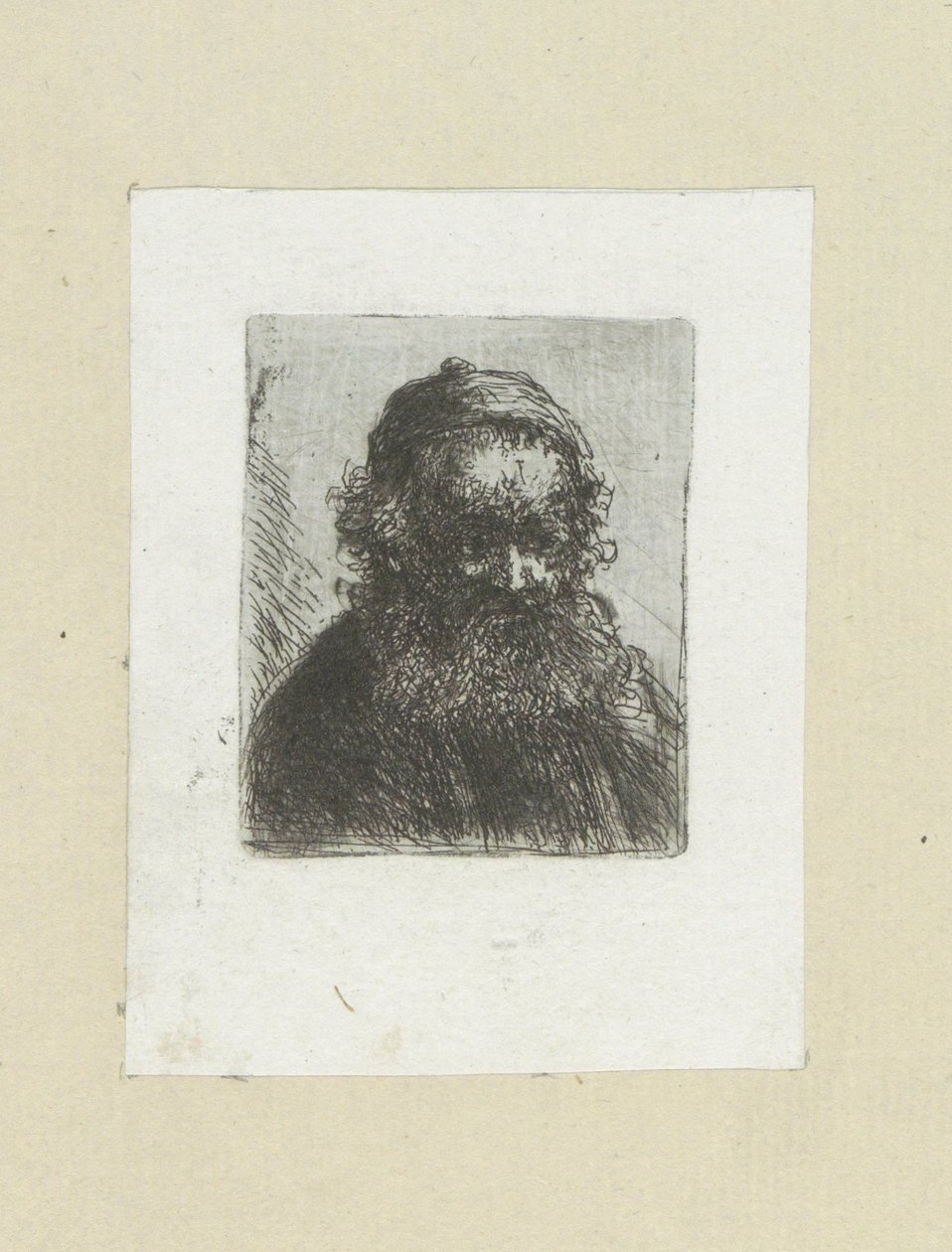 Oude man met baard en muts
A Obra Completa de Etchings de John Chalon / Oeuvre Complette des Eaux Fortes par Jean Chalon (título da série) de Jan Chalon