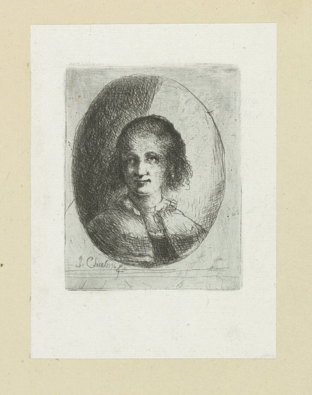 Retrato de Christina Chalon The Compleat Work of Etchings por John Chalon / Oeuvre Complette des Eaux Fortes par Jean Chalon (título da série) de Jan Chalon