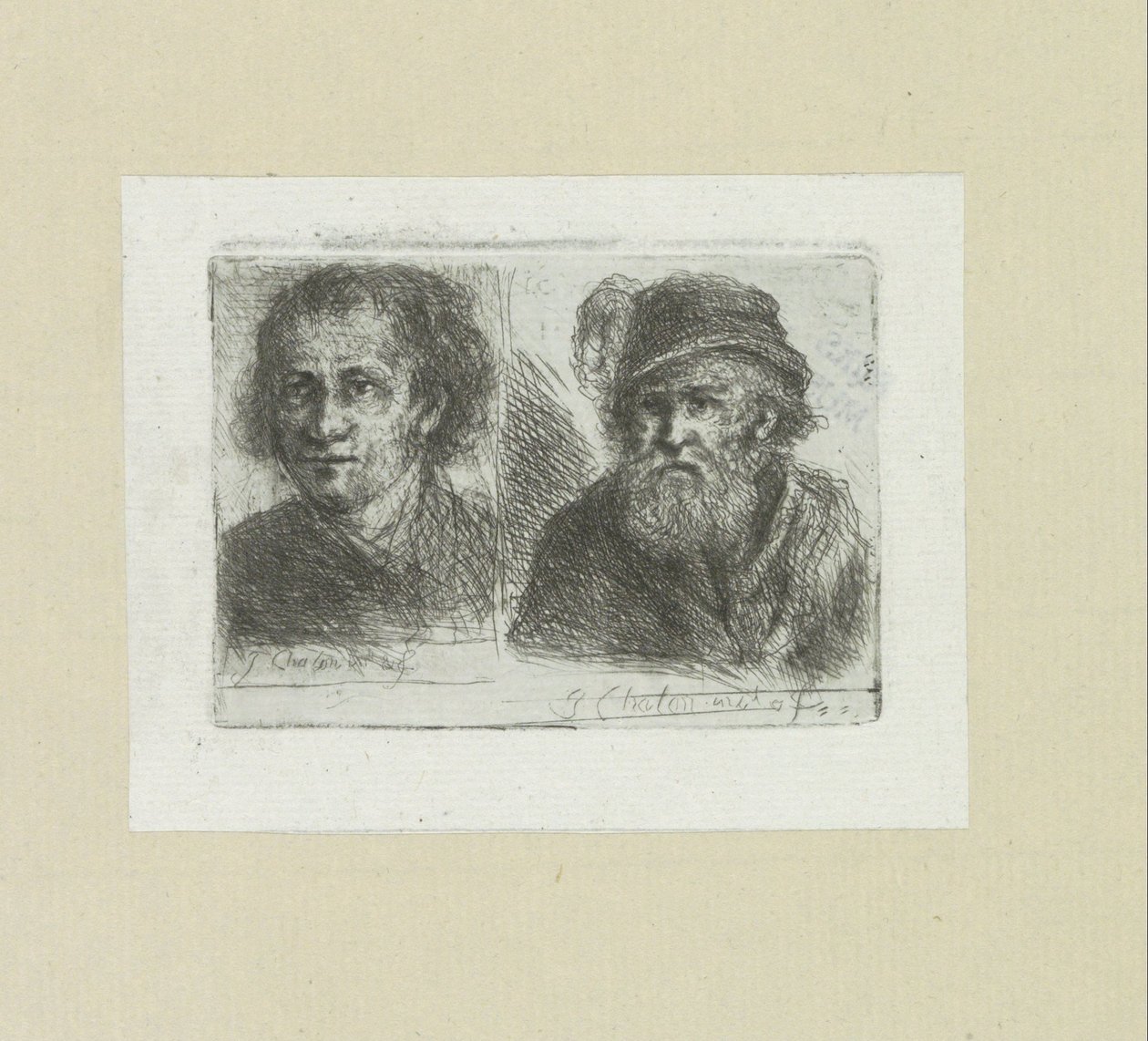 Twee mannen The Compleat Work of Etchings por John Chalon / Oeuvre Complette des Eaux Fortes par Jean Chalon (título da série) de Jan Chalon