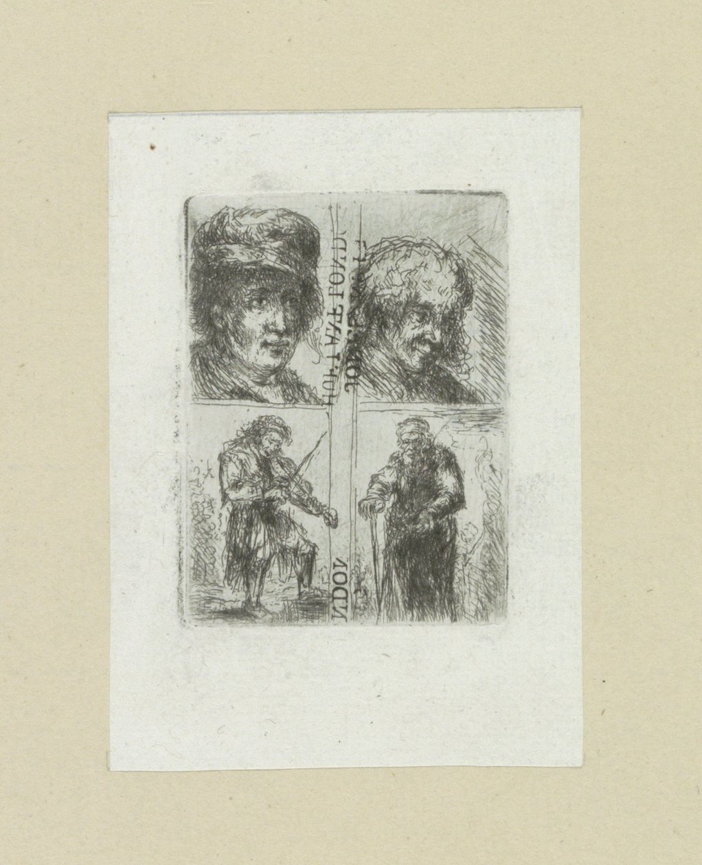 Vier mannen The Compleat Work of Etchings por John Chalon / Oeuvre Complette des Eaux Fortes par Jean Chalon (título da série) de Jan Chalon