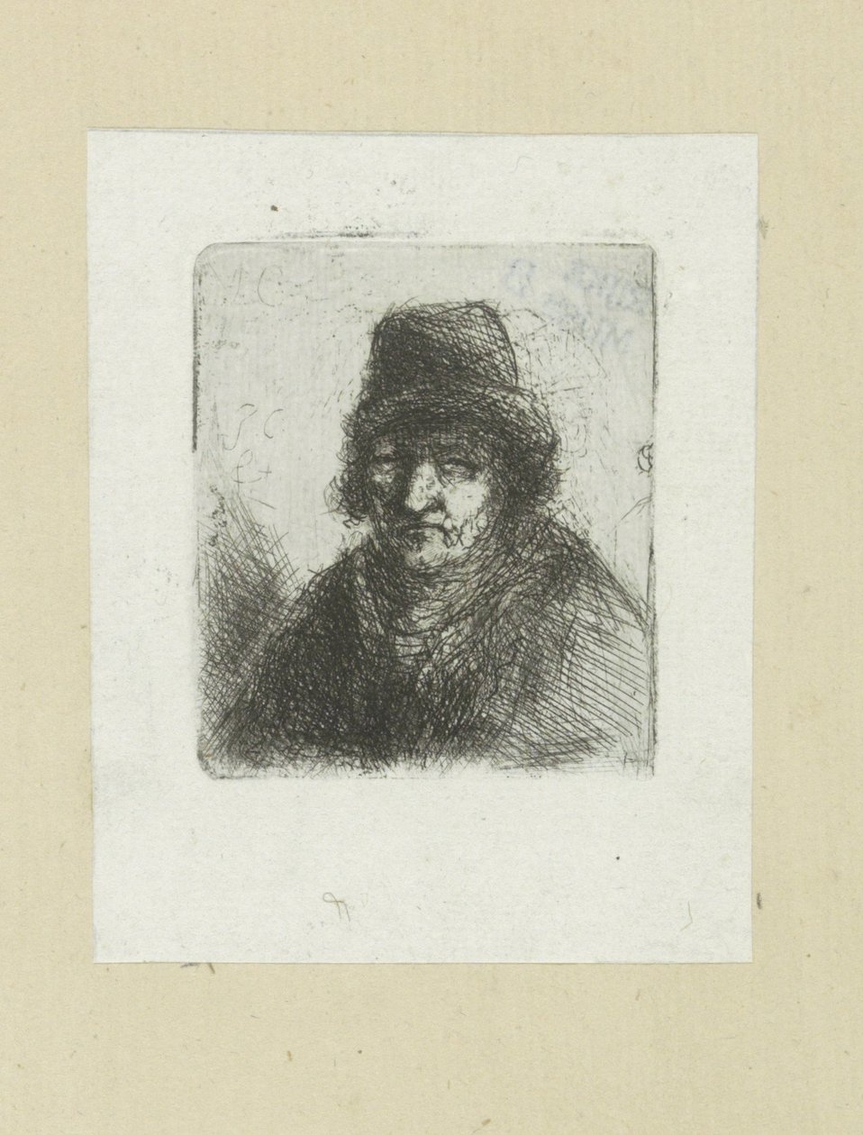 Volwassen man met hoed
A Obra Completa de Etchings de John Chalon / Oeuvre Complette des Eaux Fortes par Jean Chalon (título da série) de Jan Chalon