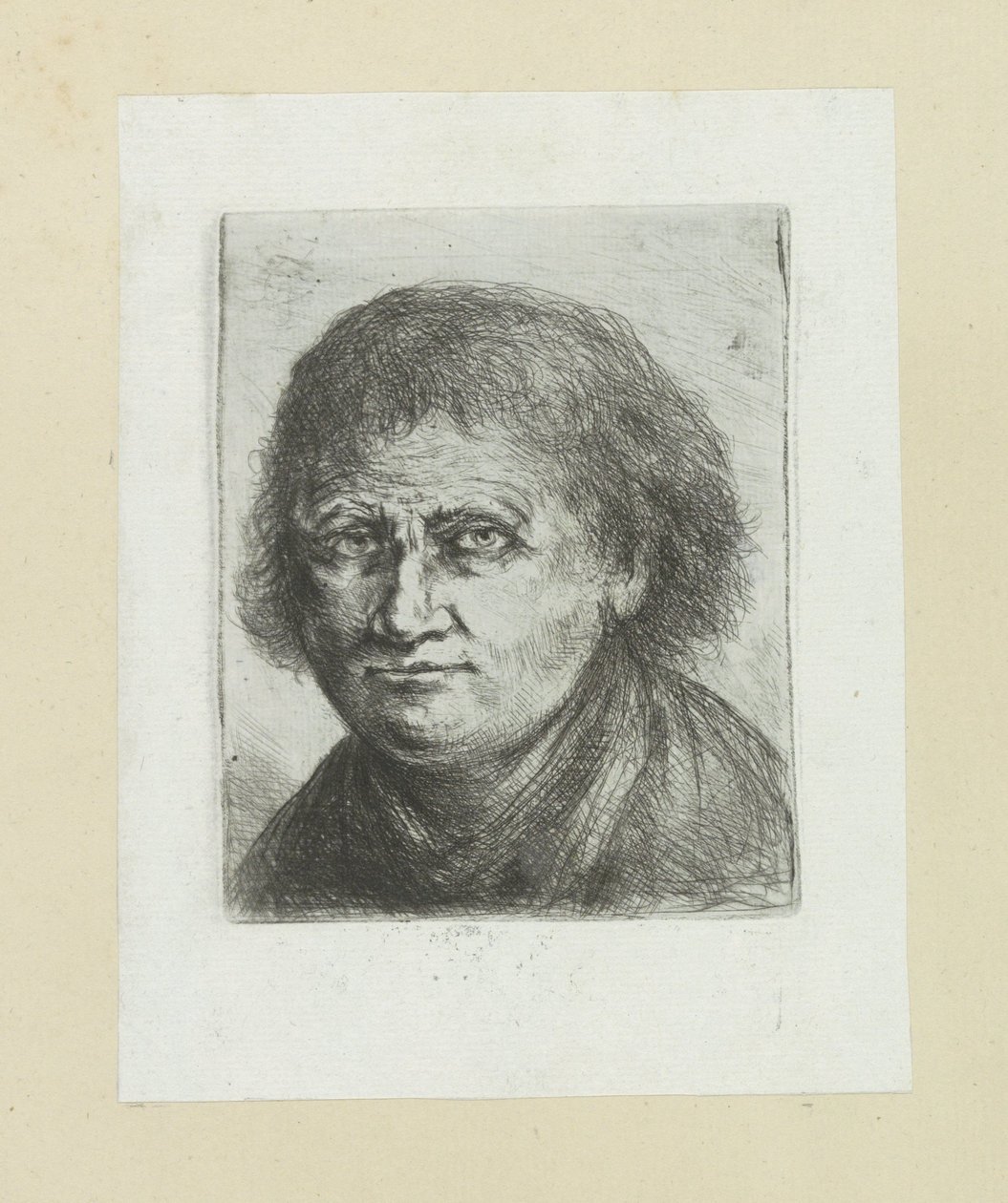 Volwassen man, naar links
A Obra Completa de Etchings de John Chalon / Oeuvre Complette des Eaux Fortes par Jean Chalon (título da série) de Jan Chalon