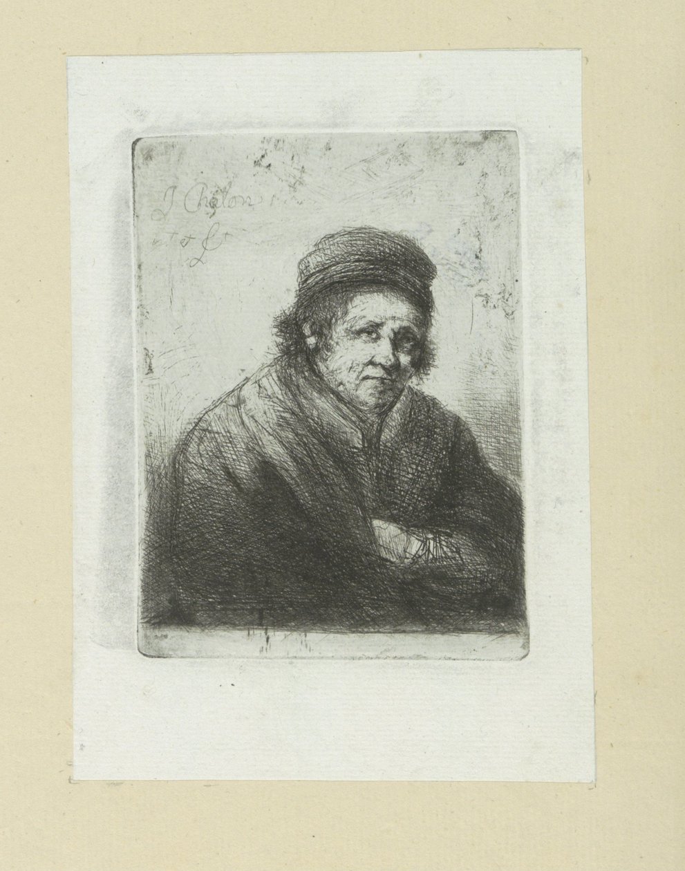 Homem de Volwassen, naar à direita The Compleat Work of Etchings por John Chalon / Oeuvre Complette des Eaux Fortes par Jean Chalon (título da série) de Jan Chalon