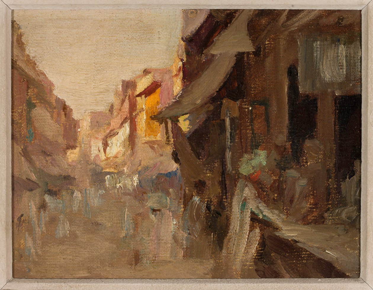 Agra – mercado de rua à noite. Da viagem à Índia de Jan Ciągliński