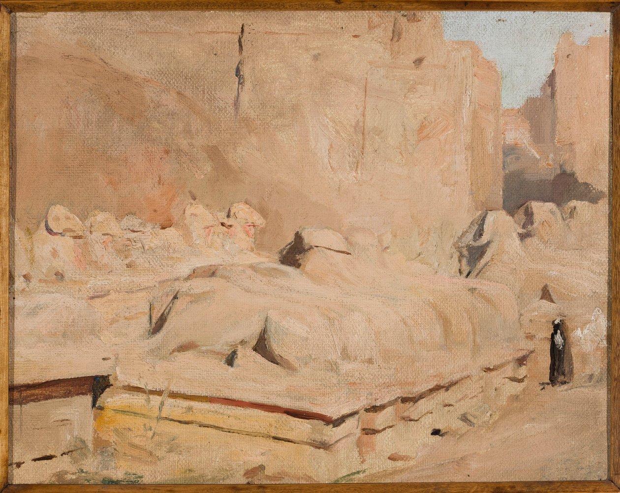 Avenida das Esfinges, templo de Amon-Re. Da viagem ao Egito de Jan Ciągliński