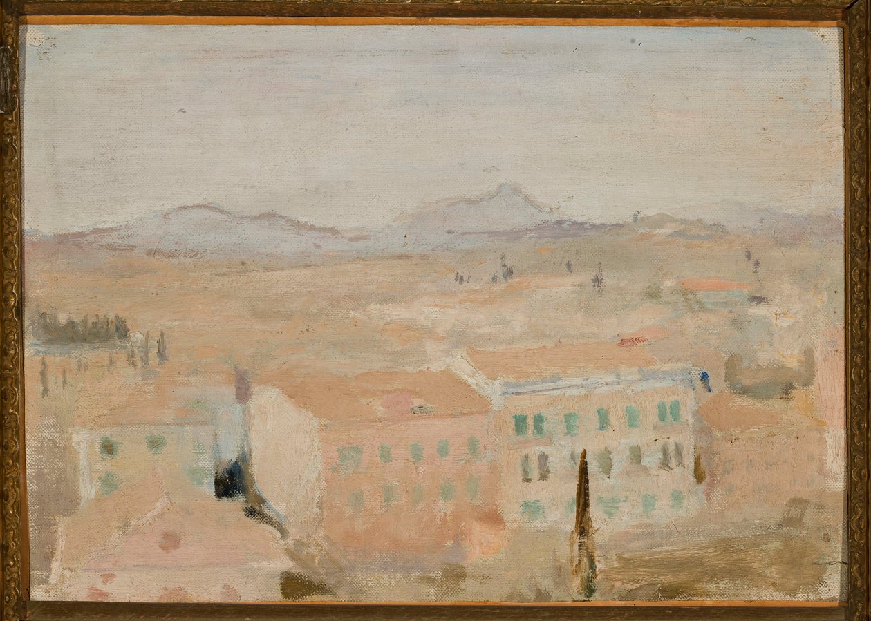 Corfu - vista da varanda. De uma viagem à Grécia de Jan Ciągliński