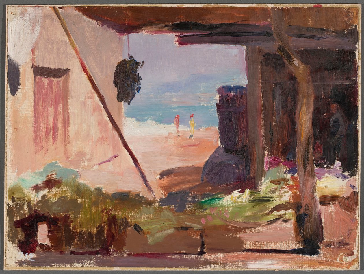 Fragmento de edifícios junto ao mar. De uma viagem a Constantinopla de Jan Ciągliński