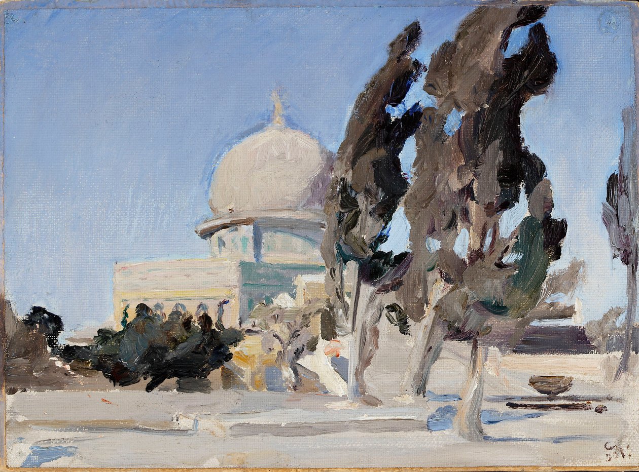 Mesquita de Omar em Jerusalém. De uma viagem à Palestina de Jan Ciągliński