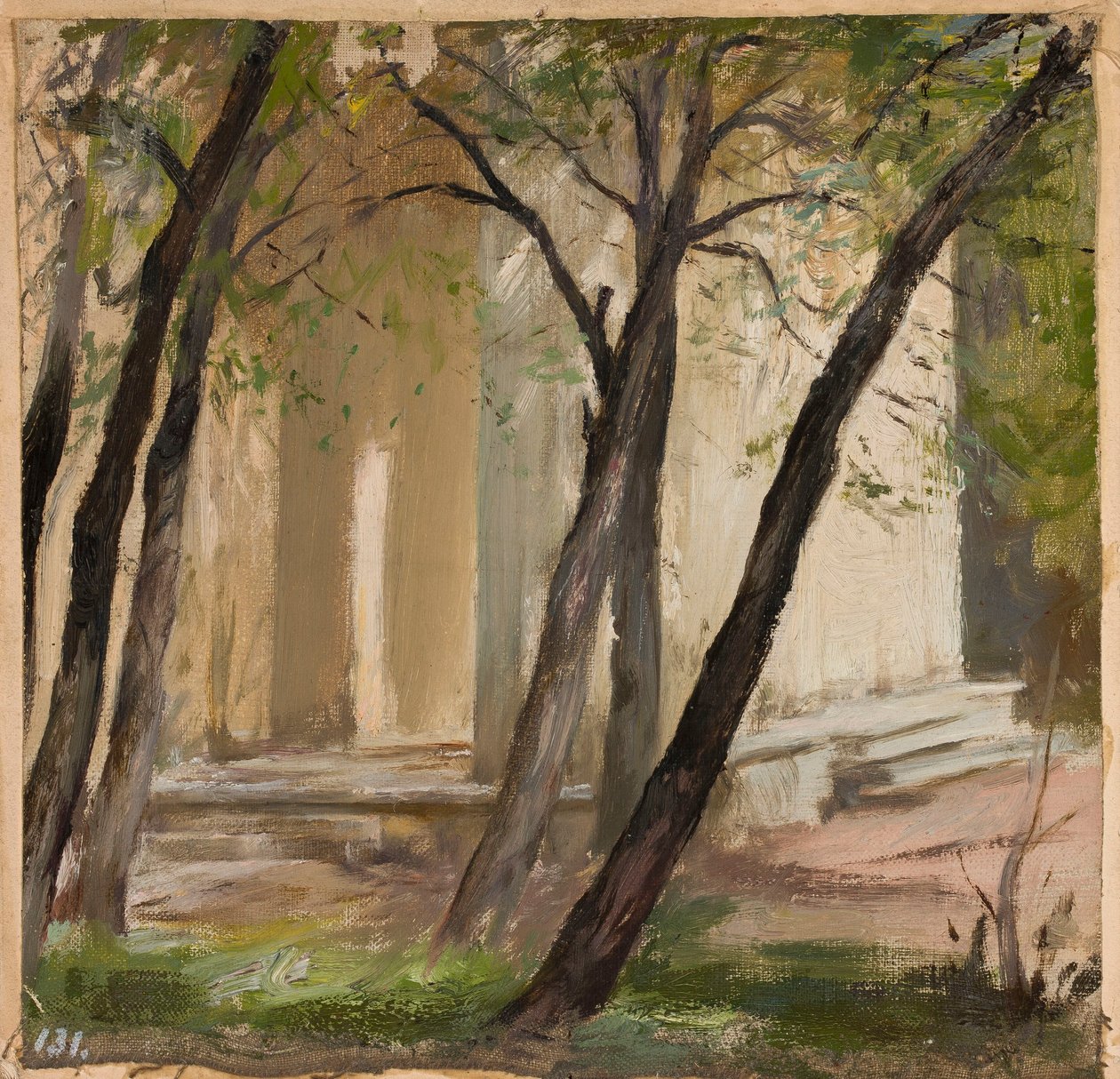 Jardim da Academia de Belas-Artes de São Petersburgo de Jan Ciągliński