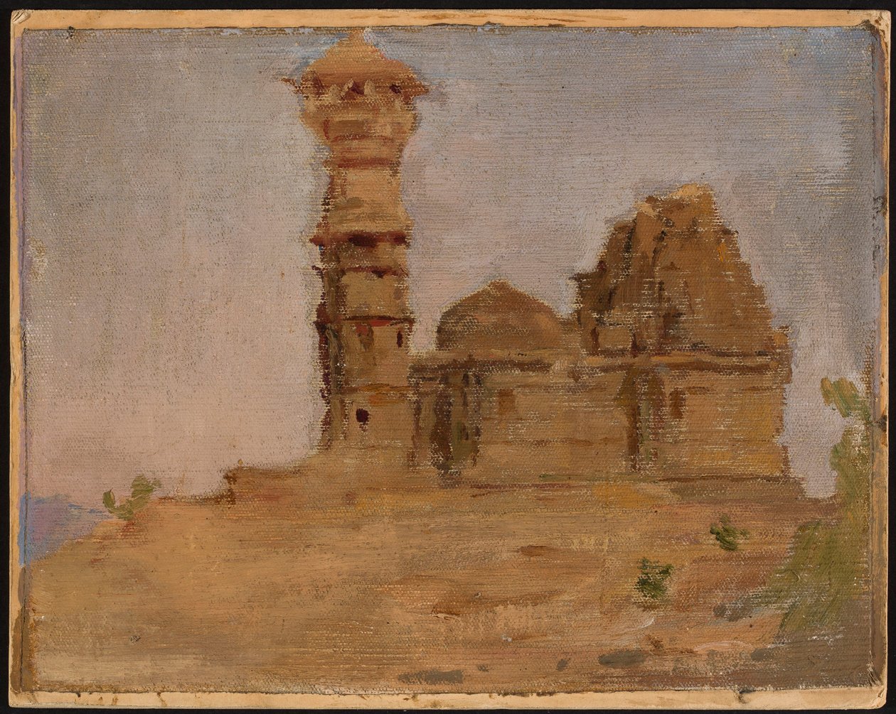 Antigo templo abandonado em Chittorgarh. De uma viagem à Índia de Jan Ciągliński