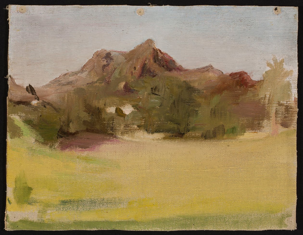 Landschaft mit Bergen. Aus der Reise nach Indien de Jan Ciągliński