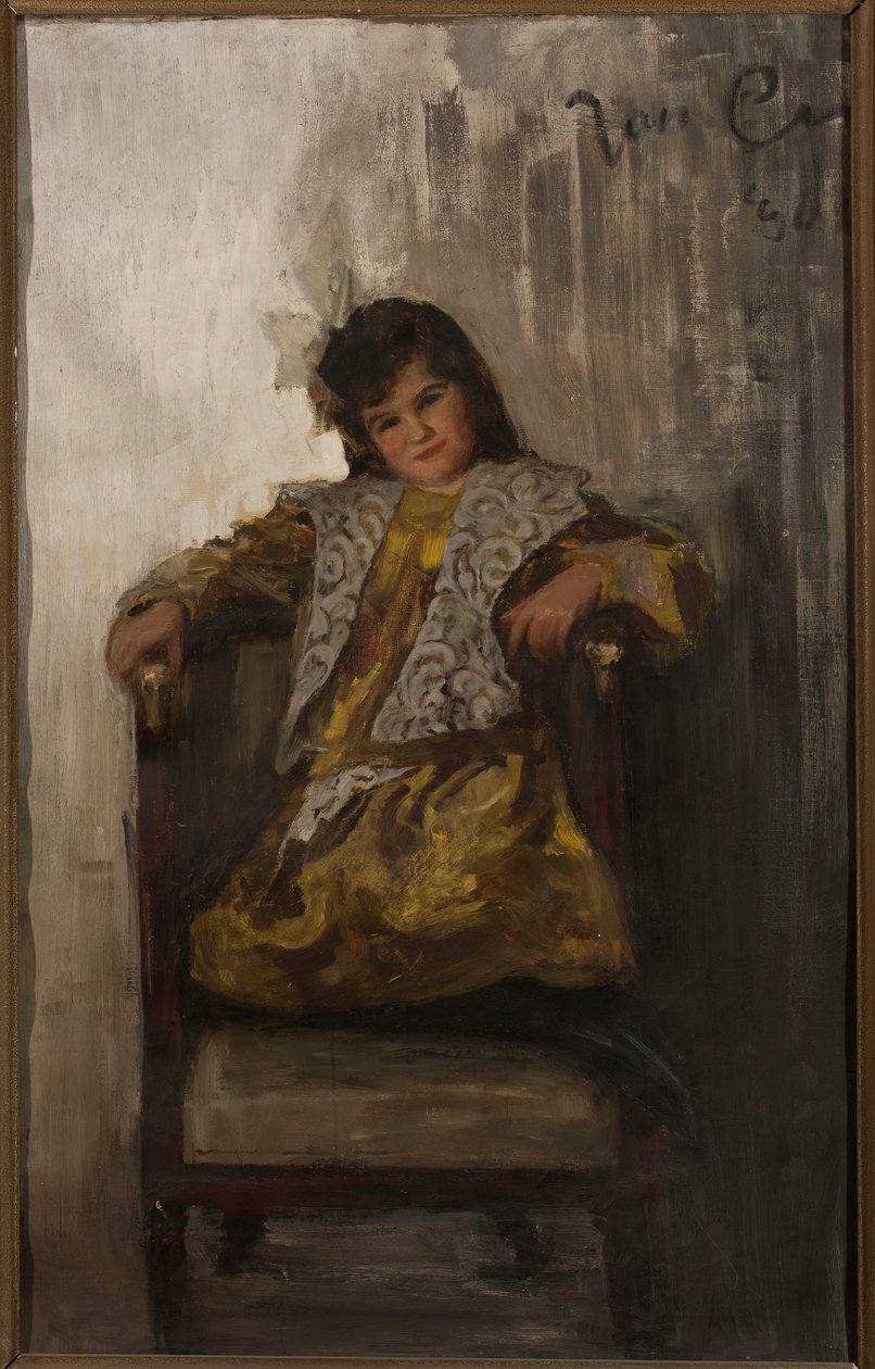 Retrato de uma menina, filha do casal Sachar de Jan Ciągliński