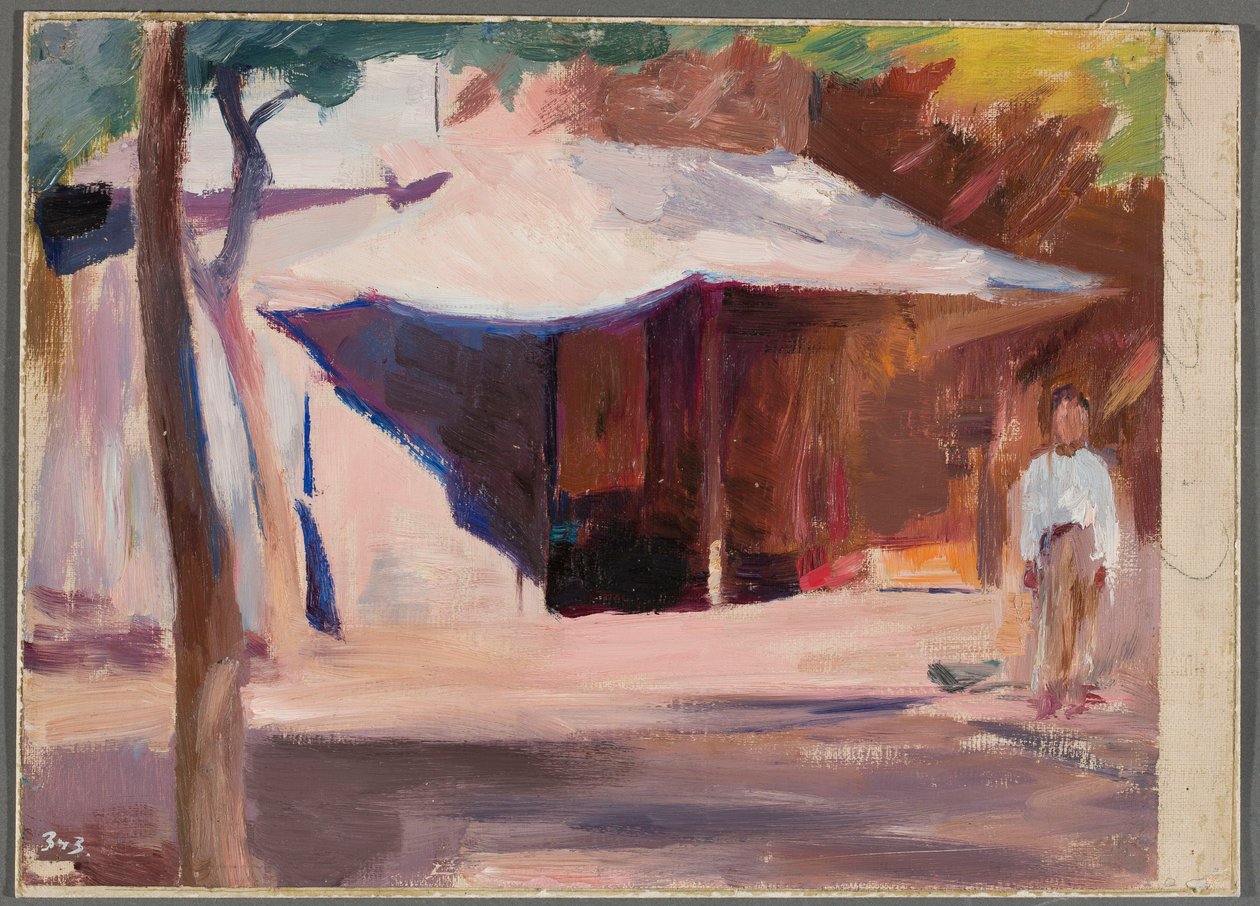 Em frente à casa. Da viagem a Constantinopla de Jan Ciągliński