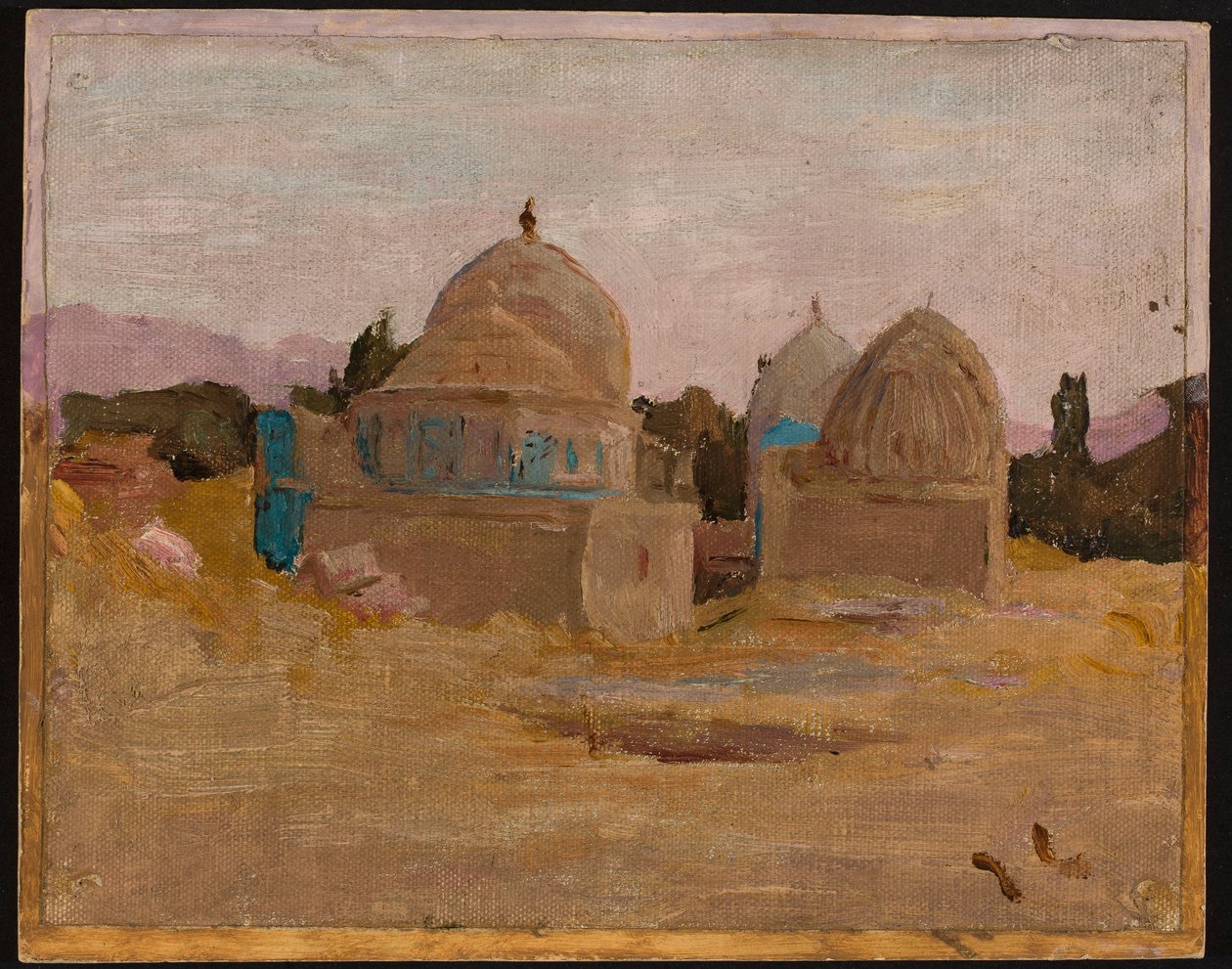 Samarcanda - mesquita de Shah-i-Zinda. De uma viagem ao Turquestão de Jan Ciągliński