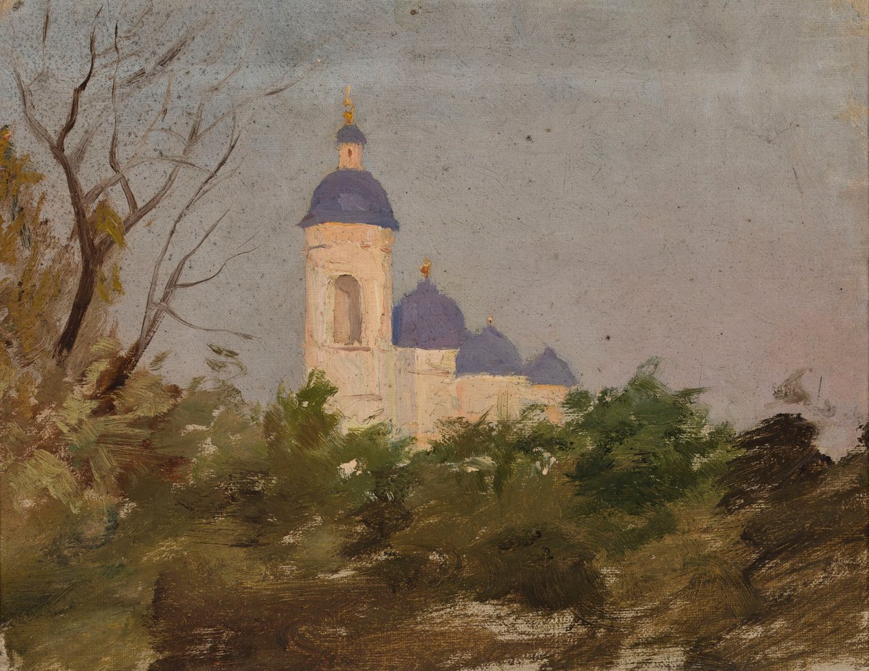 Estudo de uma igreja ortodoxa de Jan Ciągliński