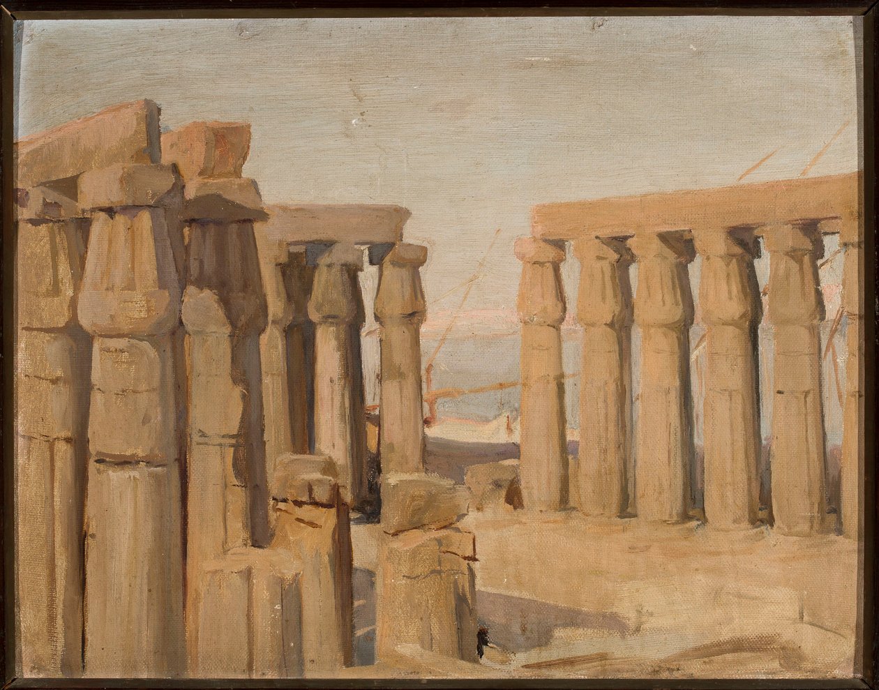 O templo de Luxor. Da viagem ao Egito de Jan Ciągliński