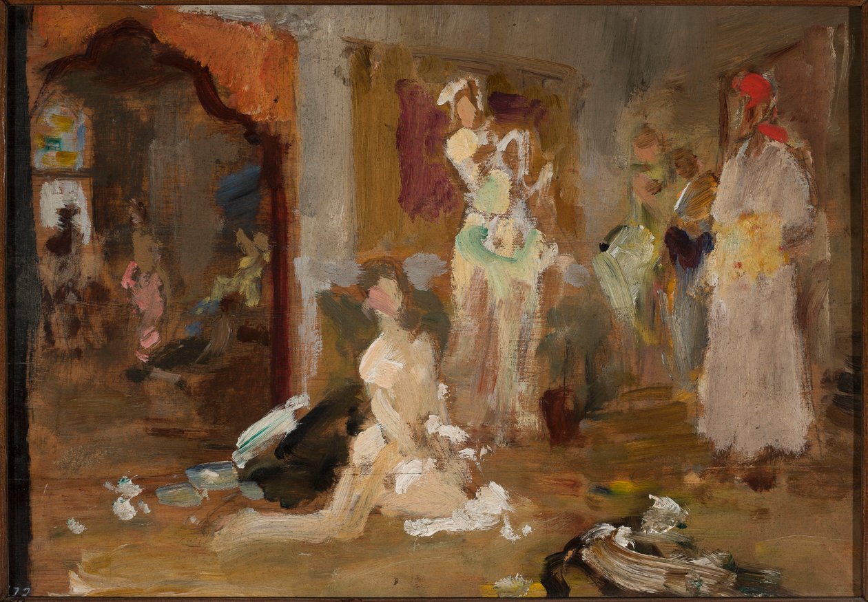 Esboço para o quadro «Potocka em Bakchisarai» de Jan Ciągliński