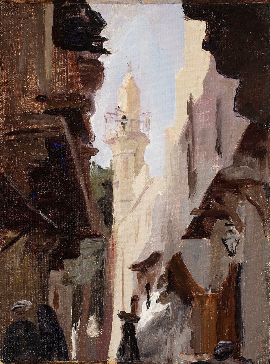 Uma rua no Cairo. Da viagem ao Egito de Jan Ciągliński