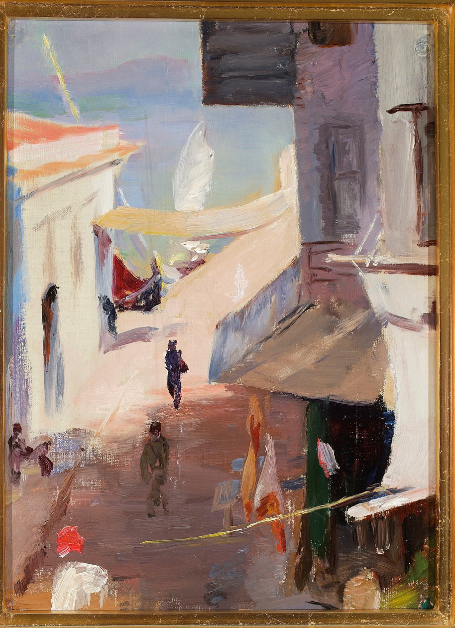 Beco no porto junto à baía. Da viagem a Constantinopla de Jan Ciągliński