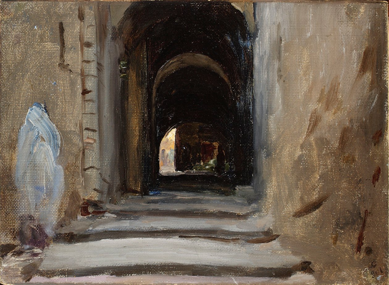 Via Dolorosa, em Jerusalém. De uma viagem à Palestina de Jan Ciągliński