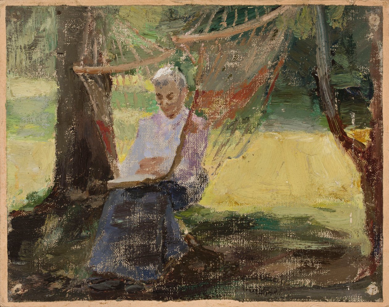 Na rede - Retrato de Maria Rubcow em Marijno de Jan Ciągliński