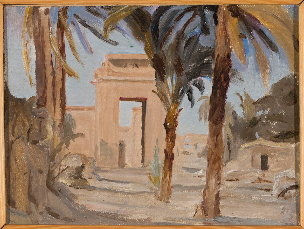 Entrada no templo de Karnak. Da viagem ao Egito de Jan Ciągliński