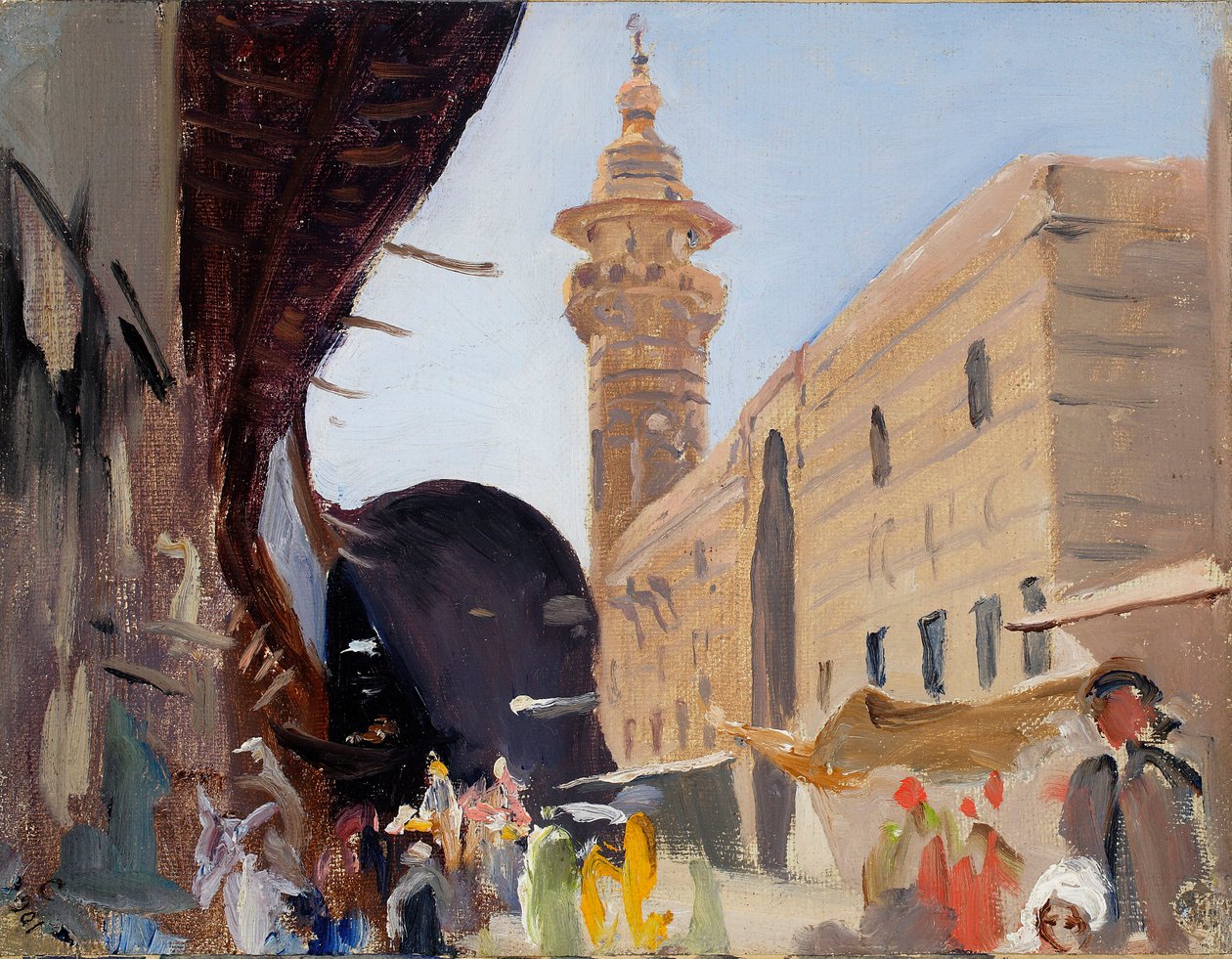 Entrada no bazar de Damasco. Da viagem à Palestina de Jan Ciągliński