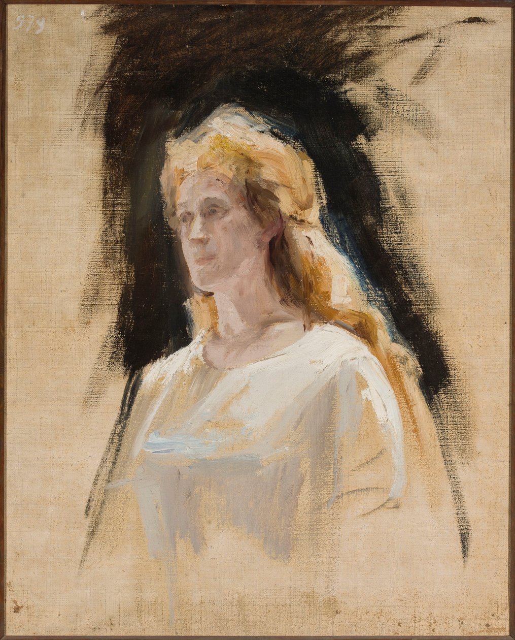 Zyglinda, esboço de retrato da atriz Adelajda Bolska de Jan Ciągliński