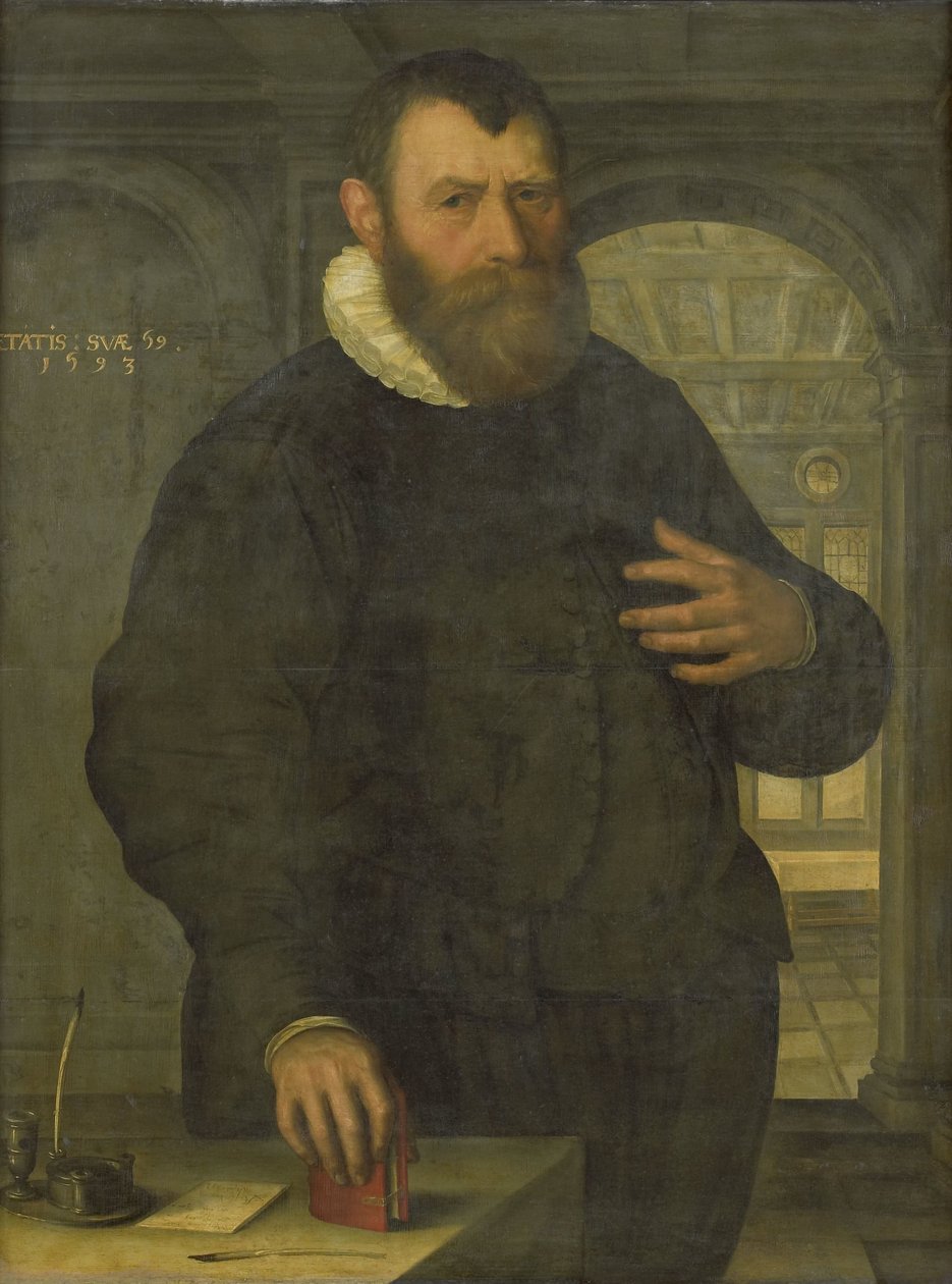 Retrato de Bartholomeus van der Wiere (1534-1603) de Jan Claesz. (attributed to)
