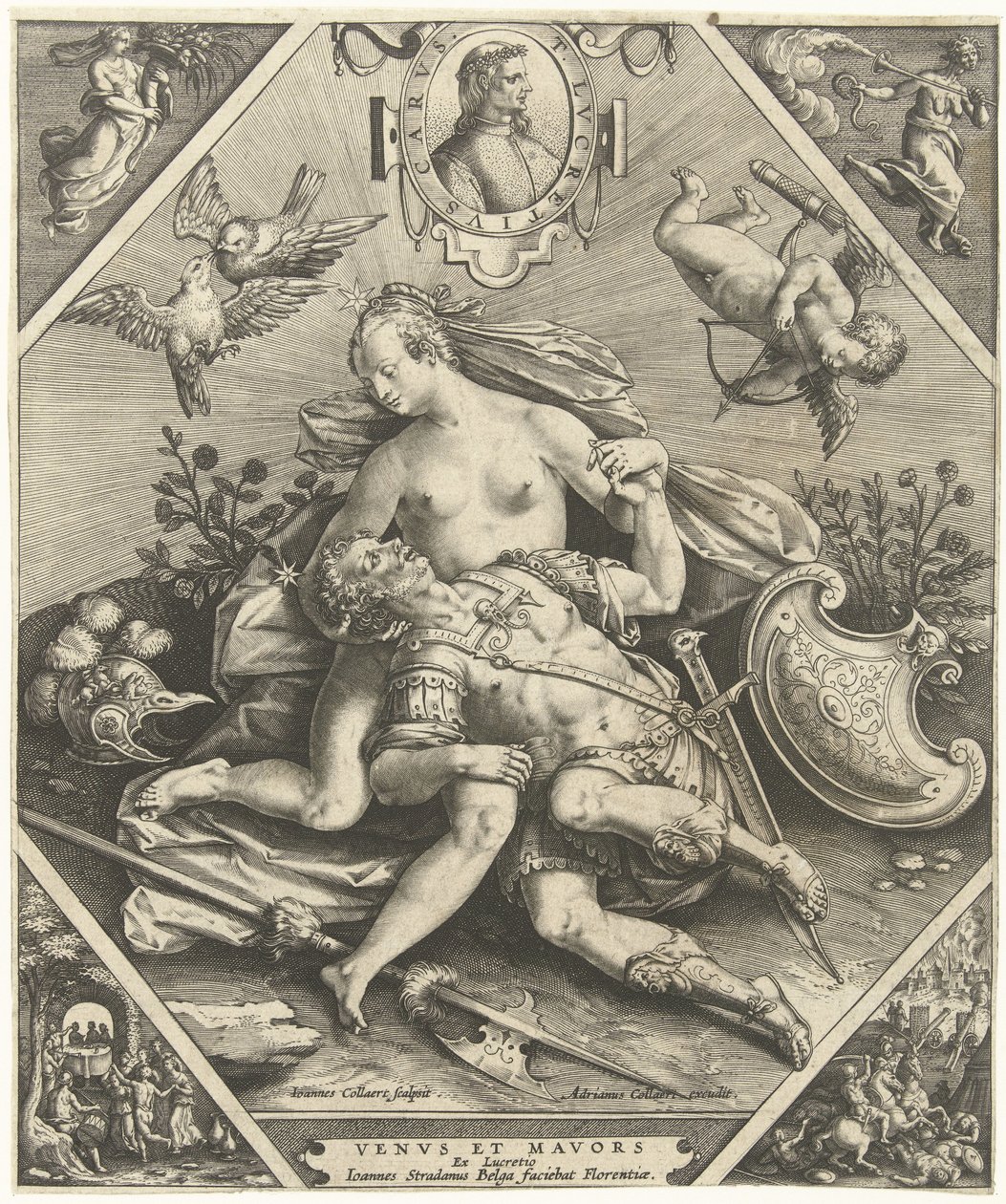 Vénus em Março
Venvs e Mavors (título sobre o objecto) de Jan Collaert (II)