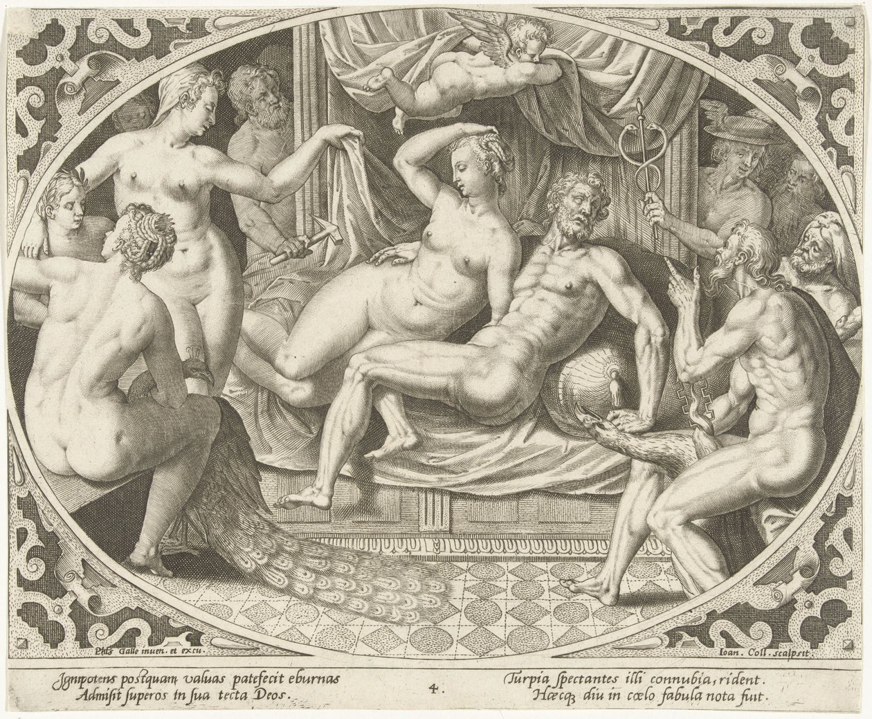 Vénus e Marte apanhados em adultério
Vénus e Marte (título da série) de Jan Collaert (II)