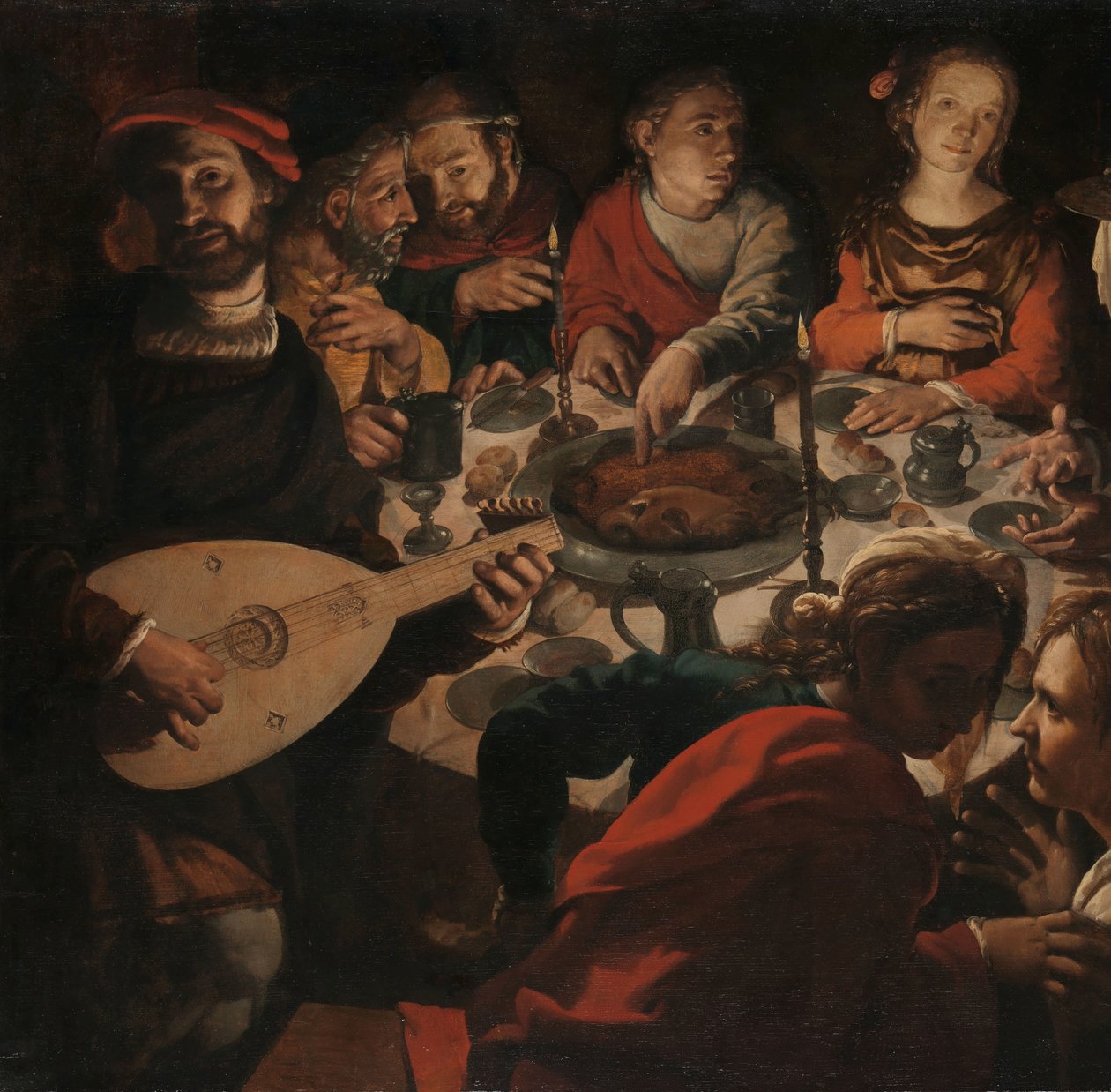 As Bodas de Caná O chamado de São João durante o casamento em Caná de Jan Cornelisz Vermeyen