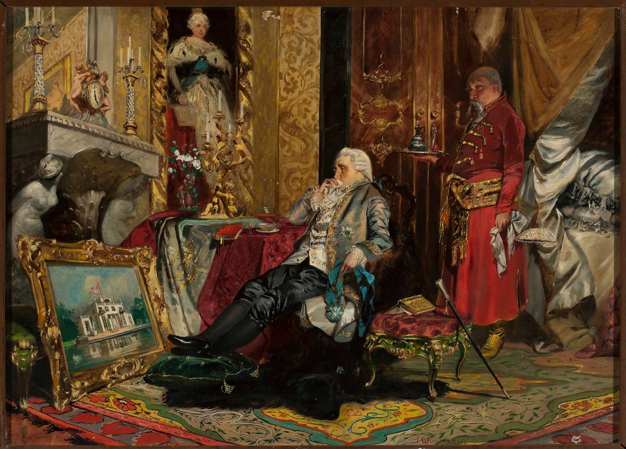 Rei Estanislau Augusto Poniatowski em Petersburgo de Jan Czesław Moniuszko