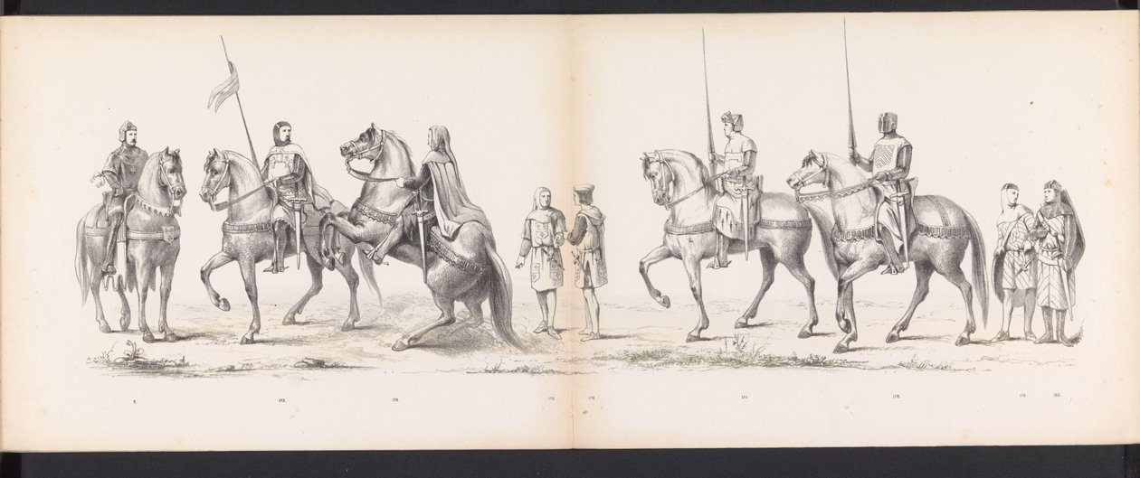 Máscara dos estudantes de Leiden, 1865 (ilustração 14) Procissão fantasiada realizada pelos membros do corpo estudantil de Leiden em 6 de junho de 1865, em comemoração aos 290 anos da Leidsche Hoogeschool, representando: a entrada dos holandeses b de Jan Daniël Cornelis Carel Willem baron de Constant Rebecque