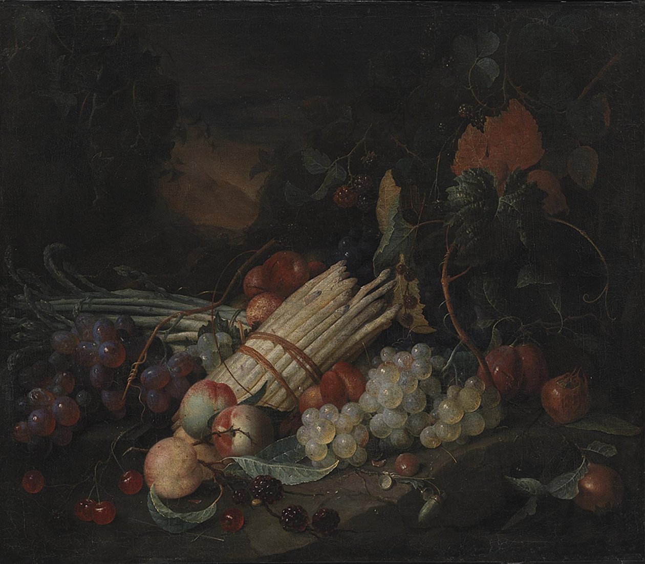 Natureza morta com aspargos de Jan Davidsz de Heem