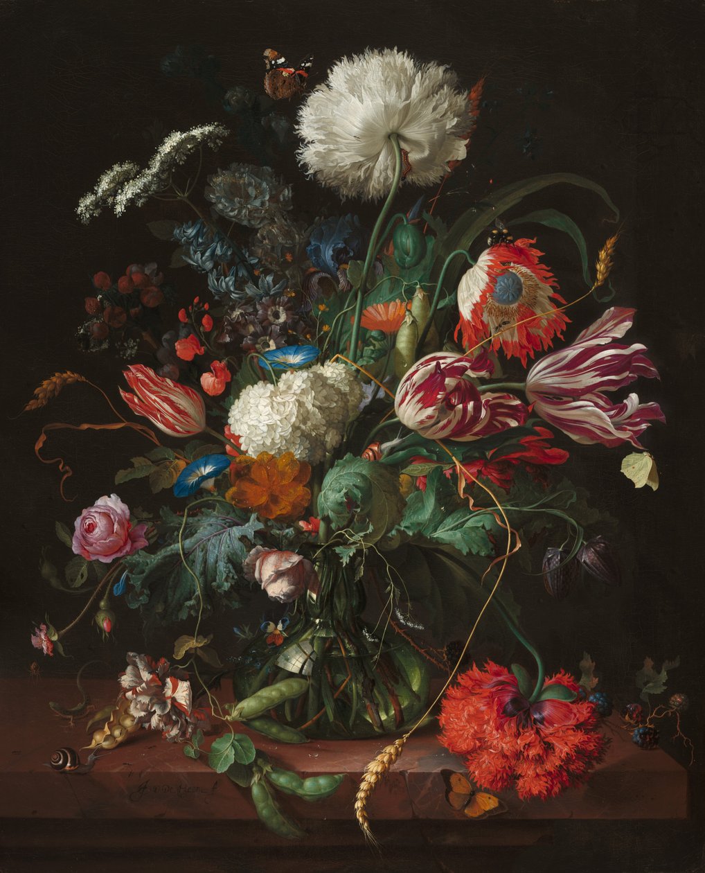 Vaso de Flores, c. 1660. de Jan Davidsz de Heem