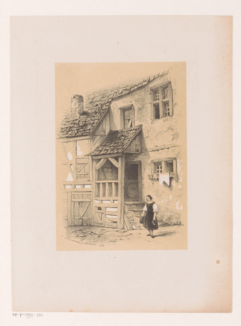 Fachada de uma casa residencial de Jan Diederikus Kruseman
