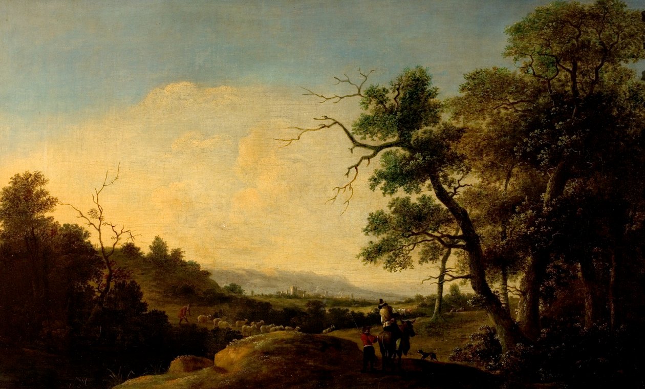 Paisagem com figuras de Jan and Dirksz Andries Both