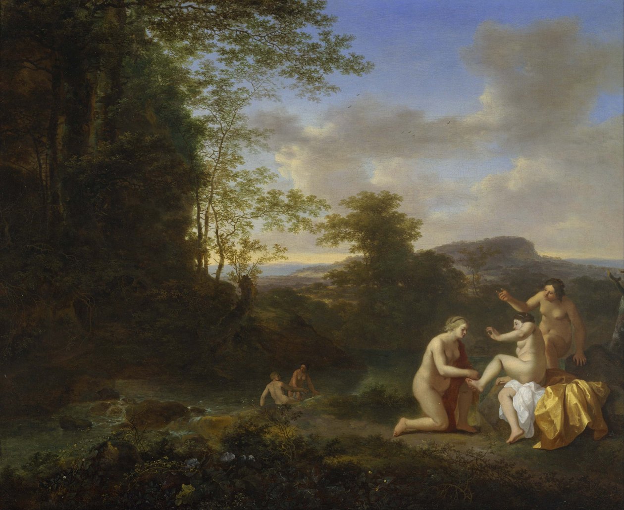 Paisagem com ninfas de Jan Dirksz Both