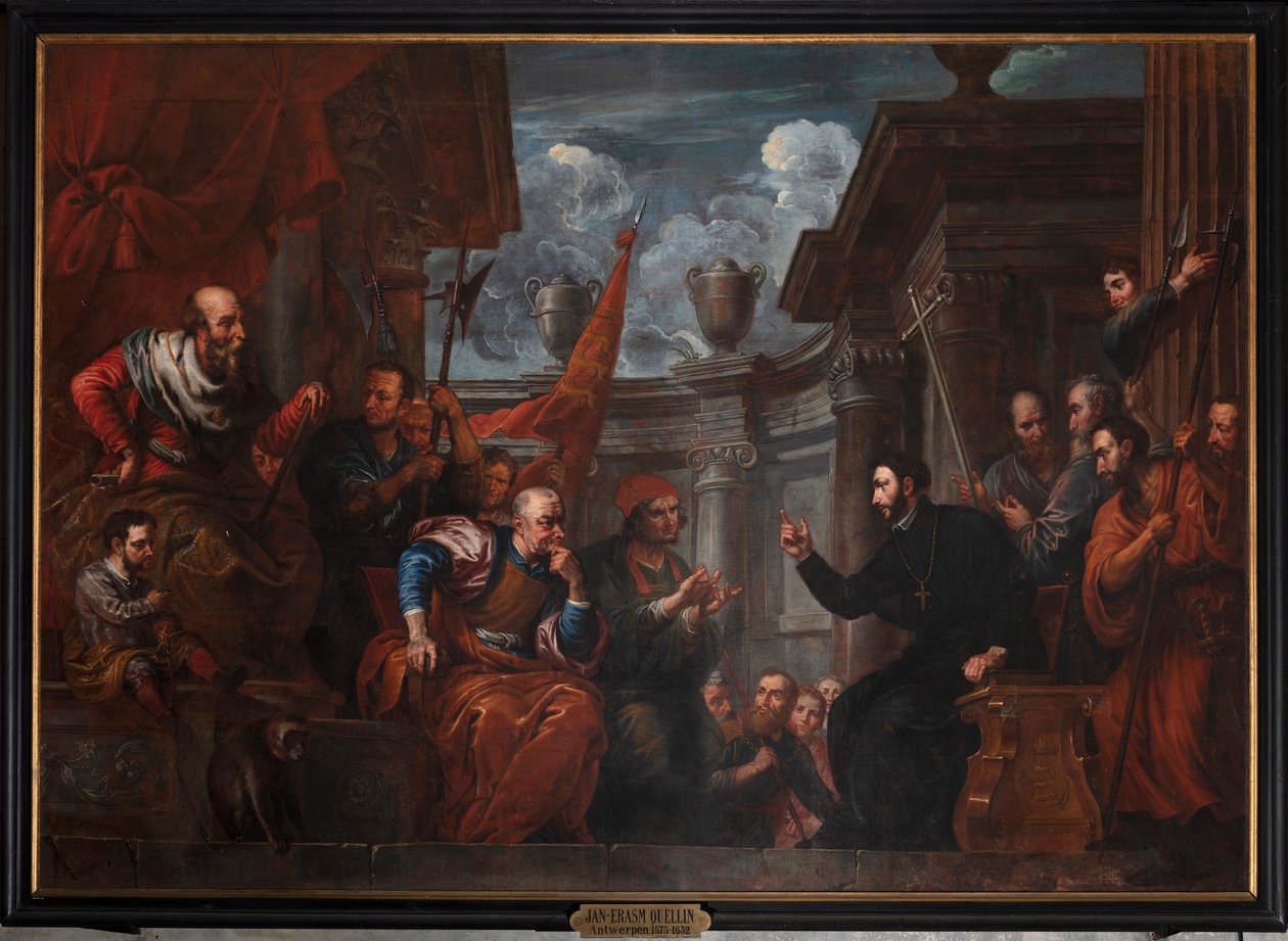 São Francisco Xavier em Conflito com o Imperador do Japão de Jan Erasmus Quellinus