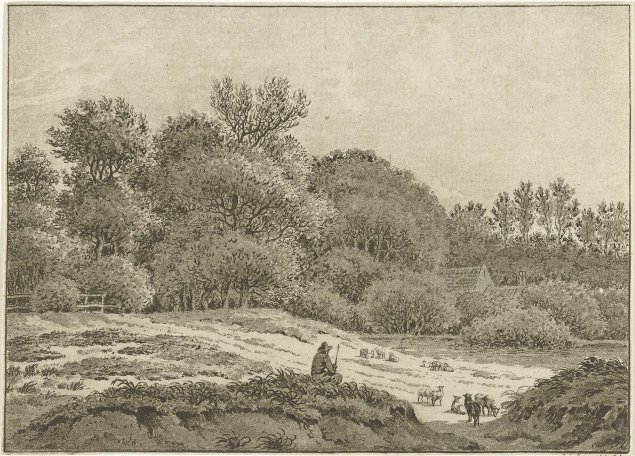 Paisagem perto de Overveen de Jan Evert Grave